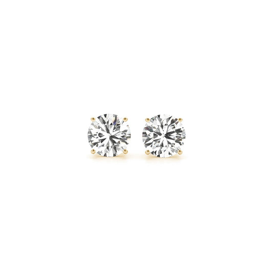 1 1/2 cttw Certified IGI Lab Grown Round Diamond Earrings 14k Yellow Gold(G/VS2) by Avera Fragrances