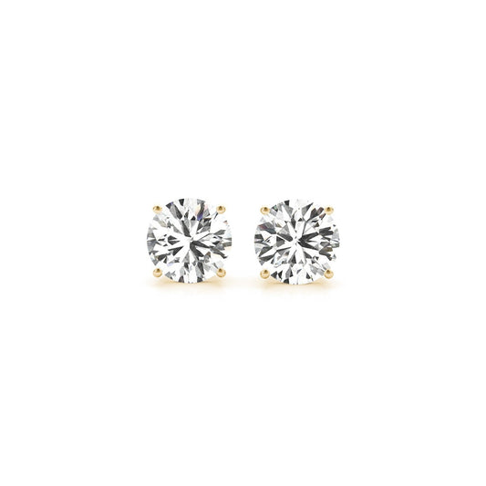 2 cttw Certified IGI Lab Grown Round Diamond Earrings 14k Yellow Gold (G/VS2) by Avera Fragrances