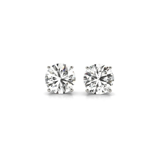 3 cttw Certified IGI Lab Grown Round Diamond Stud Earrings 14k White Gold(G/VS2) by Avera Fragrances